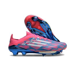 Fotbollsskor för Män Adidas F50+ FG Blå Vit Rosa