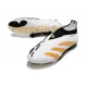 adidas Fotbollsskor Predator Elite Laceless FG Vit Guld