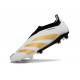 adidas Fotbollsskor Predator Elite Laceless FG Vit Guld
