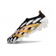 adidas Fotbollsskor Predator Elite Laceless FG Svart Vit Guld
