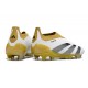 adidas Fotbollsskor Predator Elite Laceless FG Vit Guld Svart