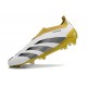 adidas Fotbollsskor Predator Elite Laceless FG Vit Guld Svart