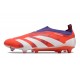 adidas Fotbollsskor Predator Elite Laceless FG Röd Vit