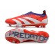 adidas Fotbollsskor Predator Elite Laceless FG Röd Vit