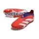 adidas Fotbollsskor Predator Elite Laceless FG Röd Vit