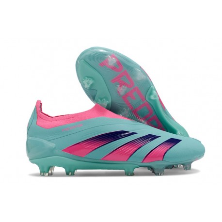adidas Fotbollsskor Predator Elite Laceless FG Blå Rosa