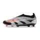 adidas Fotbollsskor Predator Elite Snörlösa FG Svart Silver Röd 