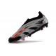 adidas Fotbollsskor Predator Elite Snörlösa FG Svart Silver Röd 