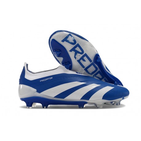 adidas Fotbollsskor Predator Elite Snörlösa FG Blå Vit
