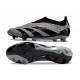 adidas Fotbollsskor Predator Elite Snörlösa FG Grå Svart 