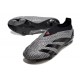 adidas Fotbollsskor Predator Elite Snörlösa FG Grå Svart 