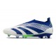 adidas Fotbollsskor Predator Elite Snörlösa FG Vit Blå Grön