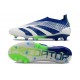 adidas Fotbollsskor Predator Elite Snörlösa FG Vit Blå Grön