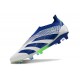 adidas Fotbollsskor Predator Elite Snörlösa FG Vit Blå Grön