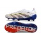 adidas Fotbollsskor Predator Elite Snörlösa FG Vit Grå Blå Röd