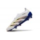adidas Fotbollsskor Predator Elite Snörlösa FG Vit Grå Blå Röd