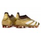 adidas Fotbollsskor Predator Elite Snörlösa FG Guld Vit Röd