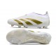 adidas Fotbollsskor Predator Elite Snörlösa FG Vit Guld