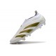adidas Fotbollsskor Predator Elite Snörlösa FG Vit Guld
