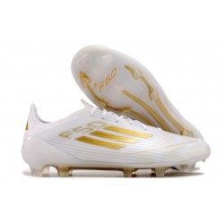 Adidas F50 Elite FG Skor Vit Guld