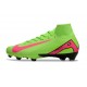 Fotbollsskor Nike Mercurial Superfly X Elite FG Grön Rosa Svart
