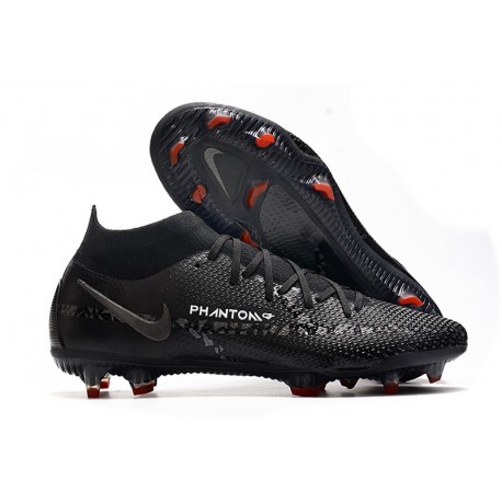 Nike Phantom Gt II Elite Df Fg Fotbollsskor för Män Shadow - Svart Grå Vit
