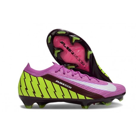 Nike Air Zoom Mercurial Vapor 16 Elite FG Lila Grön Vit