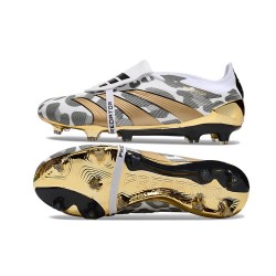 adidas Predator Fold-over Tongue Elite FG Guld Vit Grå