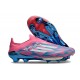 Fotbollsskor för Män Adidas F50+ Elite Snörlösa FG Blå Vit Rosa