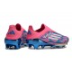 Fotbollsskor för Män Adidas F50+ Elite Snörlösa FG Blå Vit Rosa