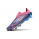 Fotbollsskor för Män Adidas F50+ Elite Snörlösa FG Blå Vit Rosa
