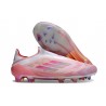 Adidas F50 Elite Snörlös FG Fotboll Skor Rosa Vit