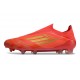 Adidas F50 Elite Snörlös FG Fotboll Skor Röd Guld