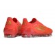 Adidas F50 Elite Snörlös FG Fotboll Skor Röd Guld