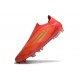 Adidas F50 Elite Snörlös FG Fotboll Skor Röd Guld