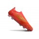 Adidas F50 Elite Snörlös FG Fotboll Skor Röd Guld
