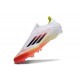 Adidas F50 Elite Snörlös FG Fotboll Skor Vit Röd Svart