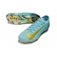 Nike Zoom Mercurial Vapor XVI Elite FG Skor Blå Guld