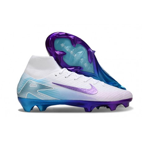 Fotbollsskor Nike Mercurial Superfly X Elite FG Vit Blå Lila
