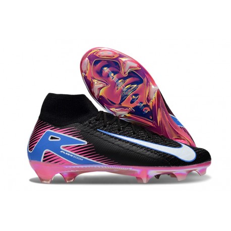 Fotbollsskor Nike Mercurial Superfly X Elite FG Svart Vit Rosa Blå