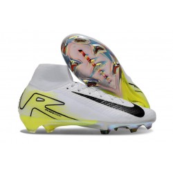 Fotbollsskor Nike Mercurial Superfly X Elite FG Vit Svart Gul