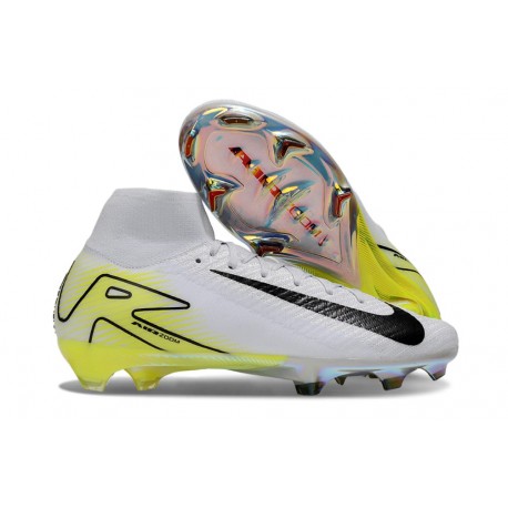 Fotbollsskor Nike Mercurial Superfly X Elite FG Vit Svart Gul