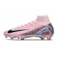 Nike Air Zoom Mercurial Superfly 10 Elite FG Rosa Svart