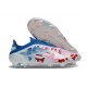 Adidas F50 Elite Snörlös FG Fotboll Skor Vit Rosa Blå
