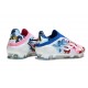 Adidas F50 Elite Snörlös FG Fotboll Skor Vit Rosa Blå