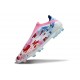 Adidas F50 Elite Snörlös FG Fotboll Skor Vit Rosa Blå