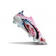 Adidas F50 Elite Snörlös FG Fotboll Skor Vit Rosa Blå