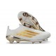 Fotbollsskor för Män Adidas F50+ Elite Snörlösa FG Vit Gold