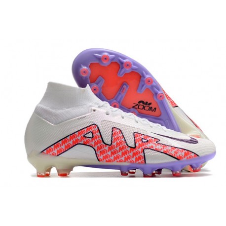 Nike Zoom Mercurial Superfly IX Elite AG Vit Svart Röd