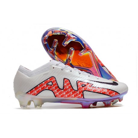 Nike Air Zoom Mercurial Vapor XV Elite FG Vit Svart Röd